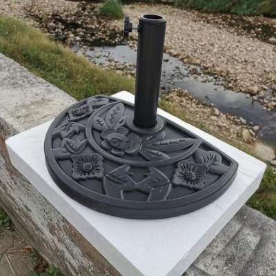 Half round PE cement umbrella base